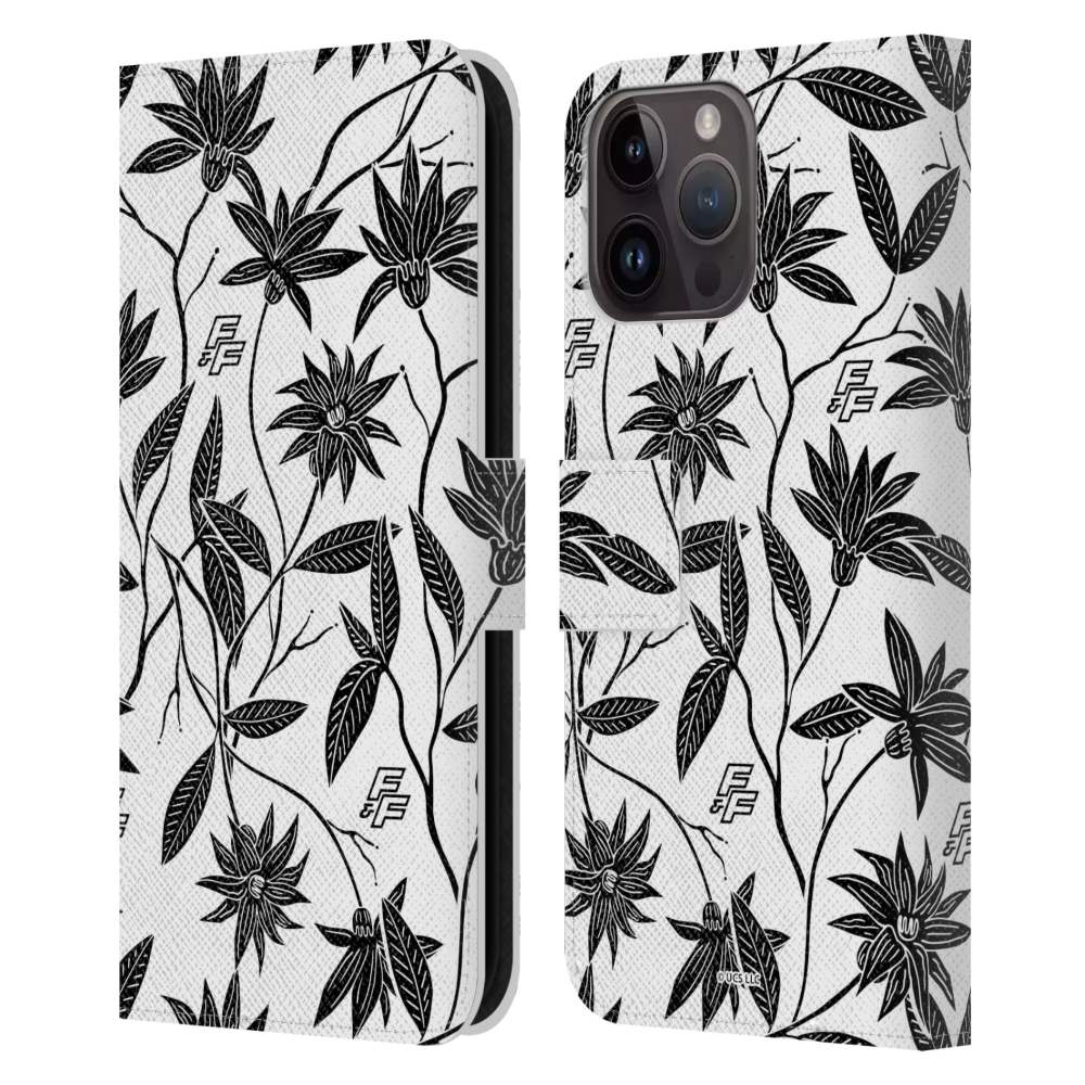 FAST & FURIOUS ワイルド・スピード - Tropical Logo / Floral BNW レザー手帳型 / Apple iPhoneケース 【公式 / オフィシャル】