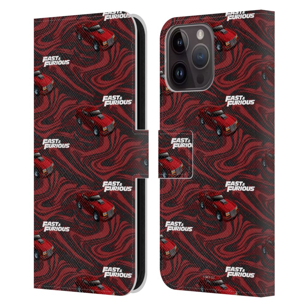 FAST & FURIOUS ワイルド・スピード - Car Pattern / Redl レザー手帳型 / Apple iPhoneケース 【公式 / オフィシャル】