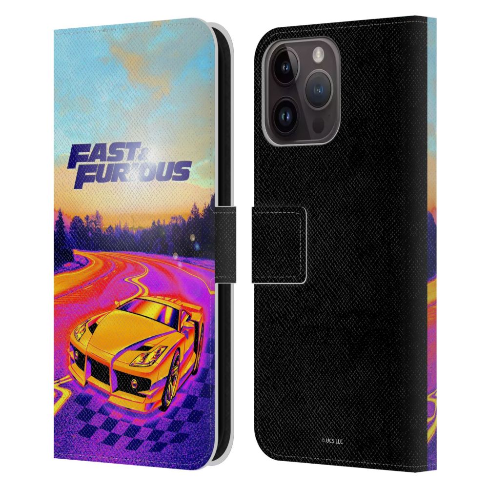 FAST & FURIOUS ワイルド・スピード - Fast Fashion / Colourful Car レザー手帳型 / Apple iPhoneケース 【公式 / オフィシャル】