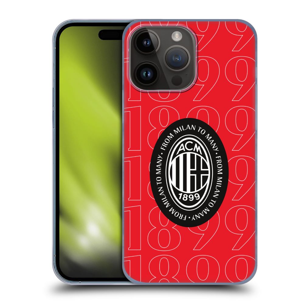 AC MILAN ACミラン (創設 125年 ) Art / 1899 Black Logo ハード case 公式 オフィシャル