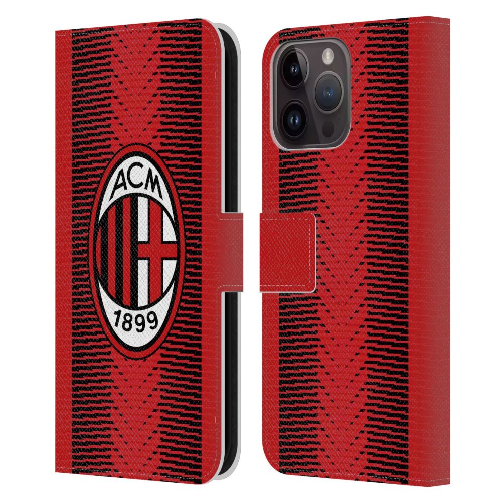 AC MILAN ACミラン (創設 125年 ) 2023/24 Crest Kit Homeレザー手帳型  公式 オフィシャル