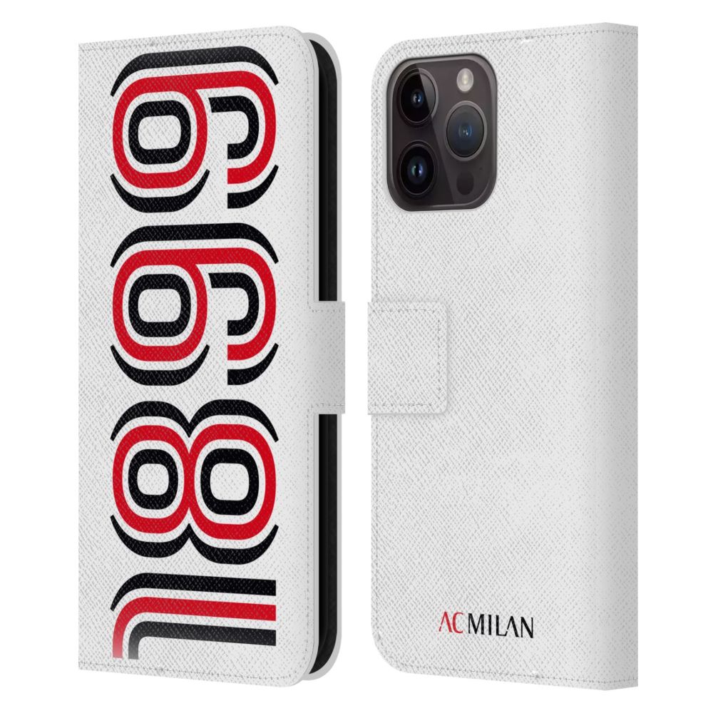 AC MILAN ACミラン (創設 125年 )  Art 1899 レザー手帳型  公式 オフィシャル