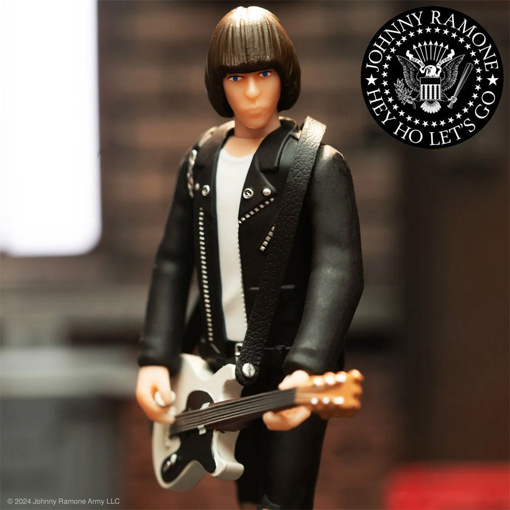 RAMONES ラモーンズ (結成 50周年 ) - Johnny Ramone White Shirt ReAction Figure /  フィギュア・人形 【公式 / オフィシャル】