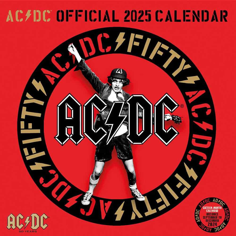 AC/DC エーシーディーシー - AC/DC / 2025年 / カレンダー・ダイアリー 【公式 / オフィシャル】