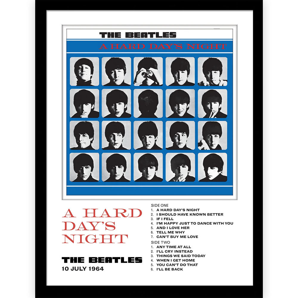 THE BEATLES ビートルズ (ABBEY ROAD 55周年 ) - A Hard Day's Night / インテリア額 【公式 / オフィシャル】