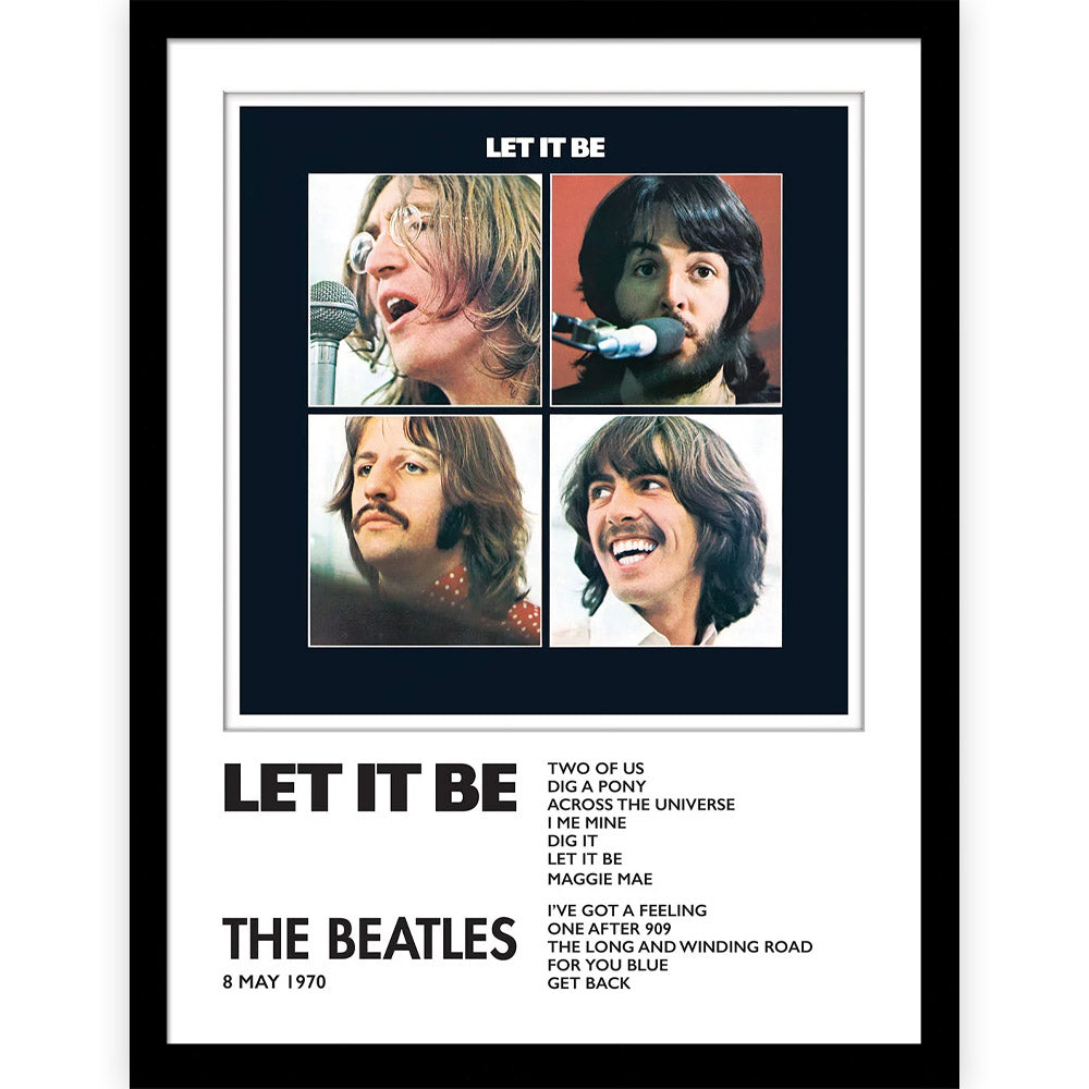 THE BEATLES ビートルズ (ABBEY ROAD 55周年 ) - Let It Be / インテリア額 【公式 / オフィシャル】