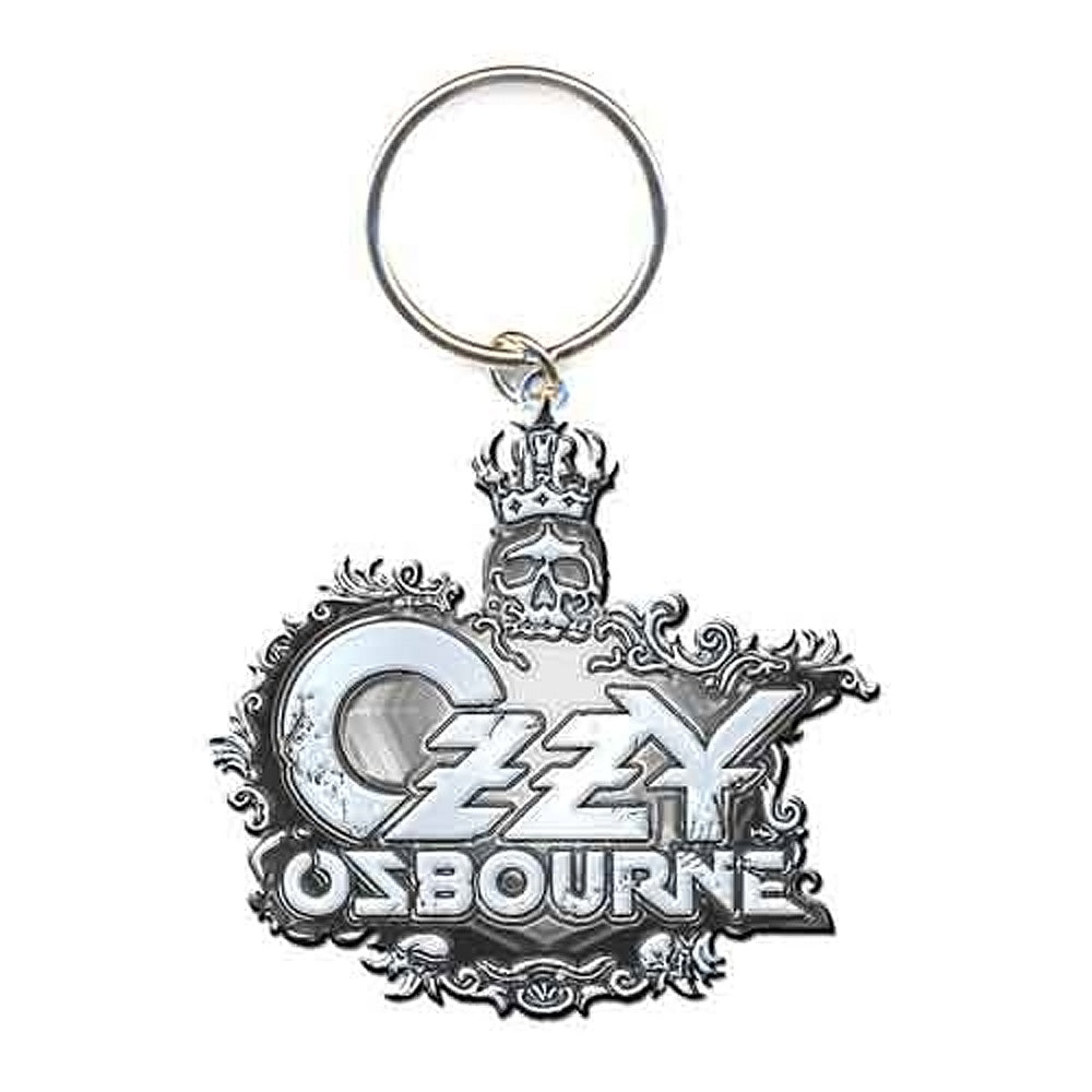 OZZY OSBOURNE オジーオズボーン (ソロ 45周年 ) - Crest Logo / Die-cast Relief / キーホルダー 【公式 / オフィシャル】