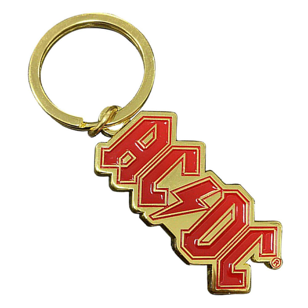 AC/DC エーシーディーシー Logo Gold キーホルダー 公式 オフィシャル