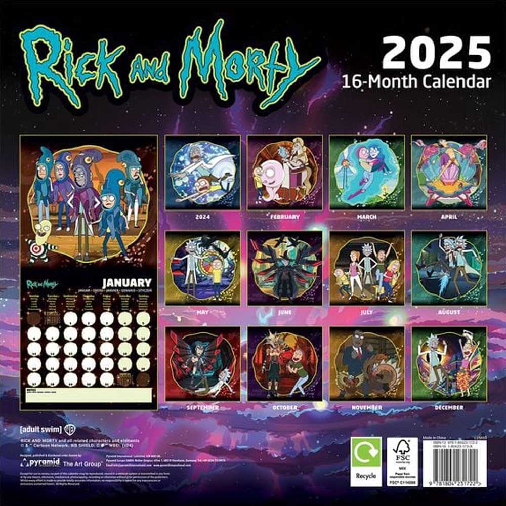 
                  
                    RICK AND MORTY リックアンドモーティ - CALENDAR 2025 / カレンダー・ダイアリー
                  
                