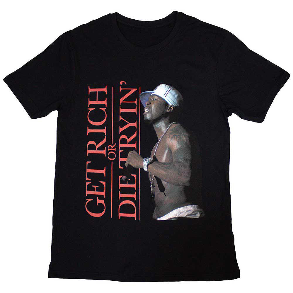 50 CENT 50セント Get Rich Tシャツ メンズ  公式 オフィシャル