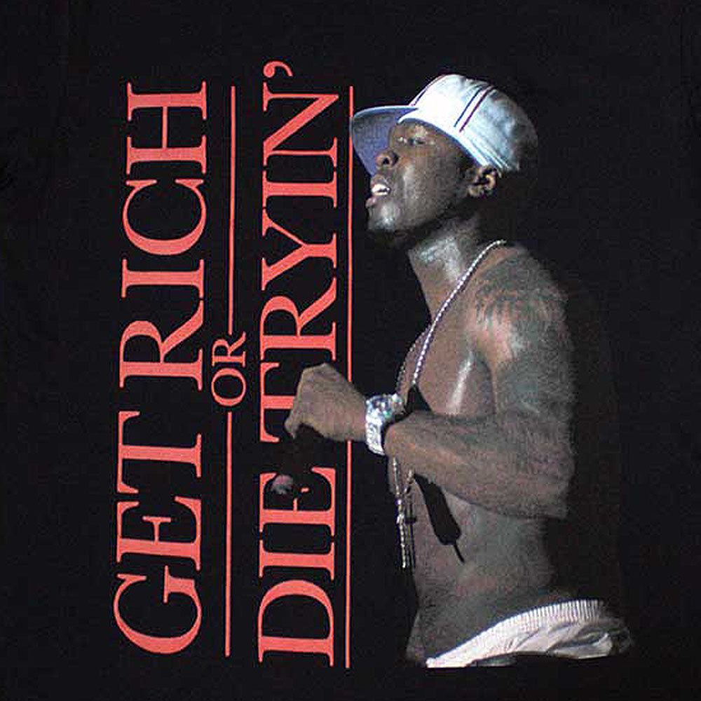 50 CENT 50セント Get Rich Tシャツ メンズ  公式 オフィシャル