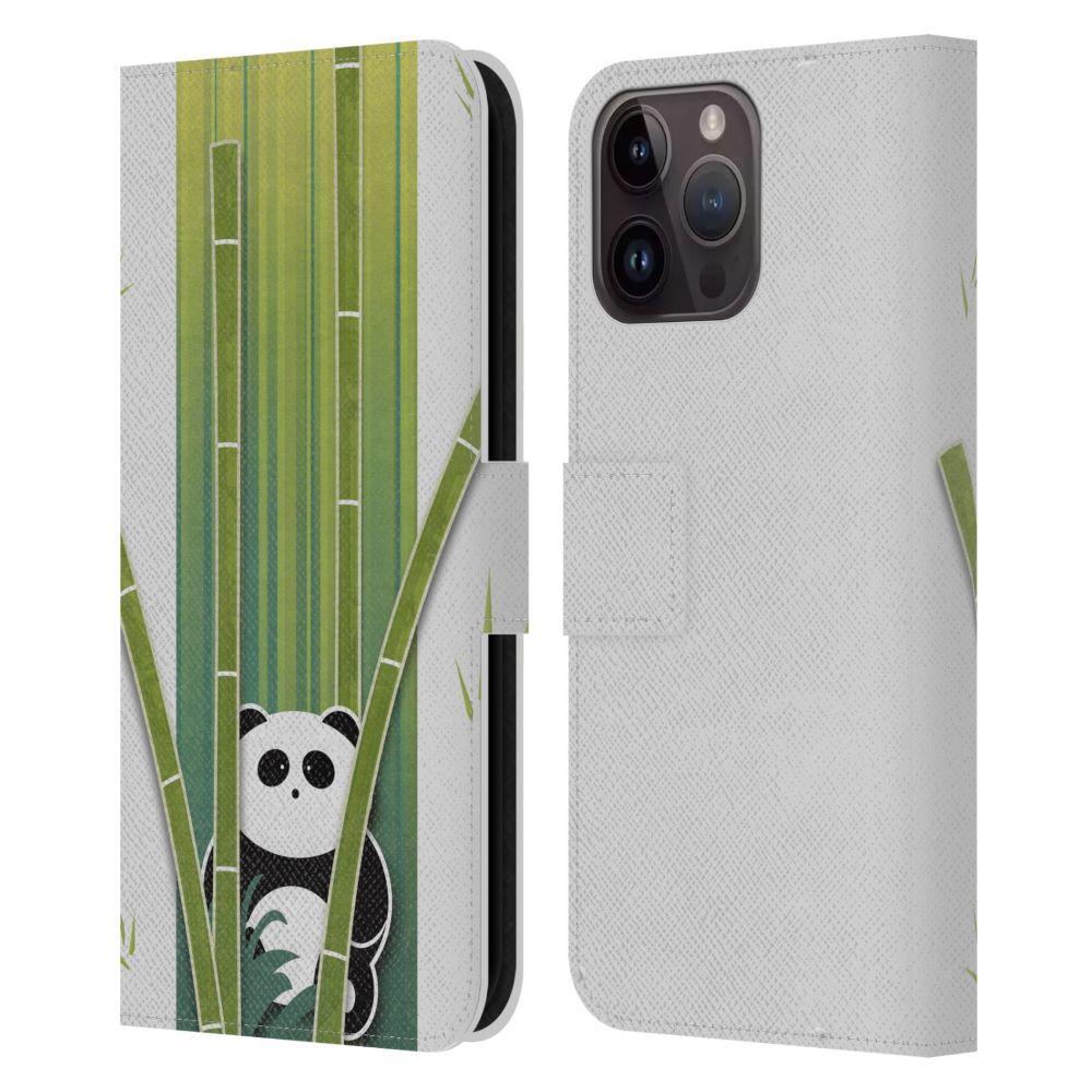 AIMEE STEWART エイミースチュワート Animal Art  Bamboo Panda レザー手帳型 公式 オフィシャル
