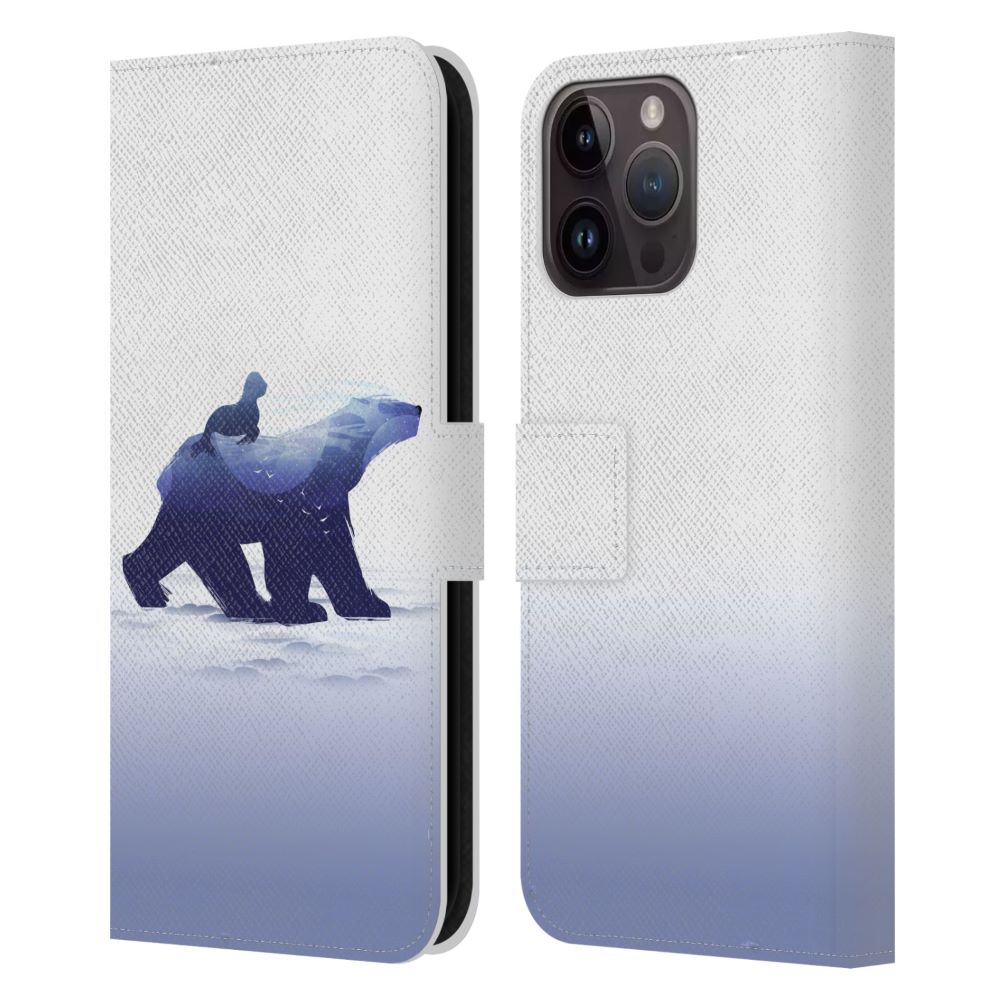 AIMEE STEWART エイミースチュワート Animal Art Polar Bear レザー手帳型 公式 オフィシャル
