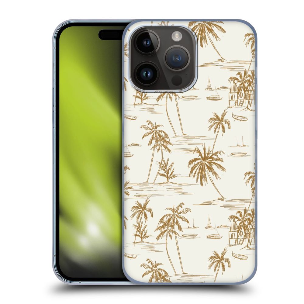 ANIS ILLUSTRATION アニス Mix Pattern Beach Beige Gold ハード case 公式 オフィシャル