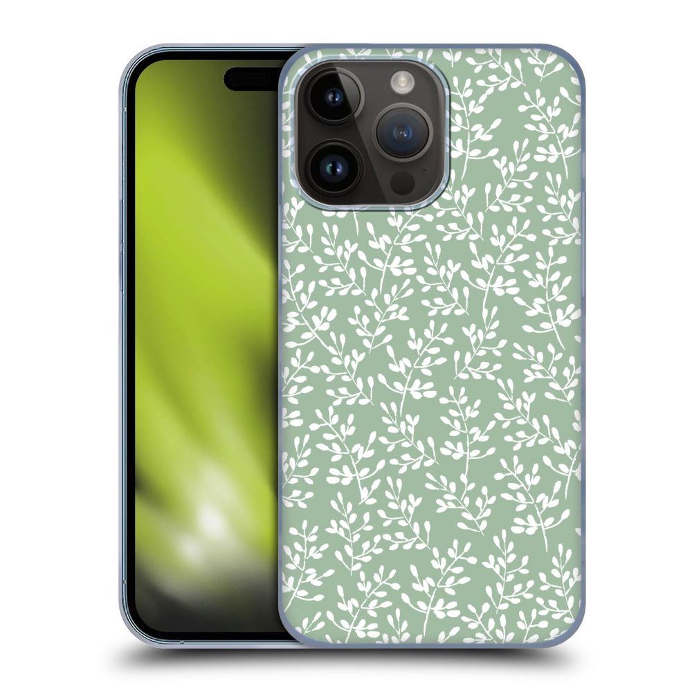 ANIS ILLUSTRATION - Mix Pattern / Tiny Leaves Green ハード case