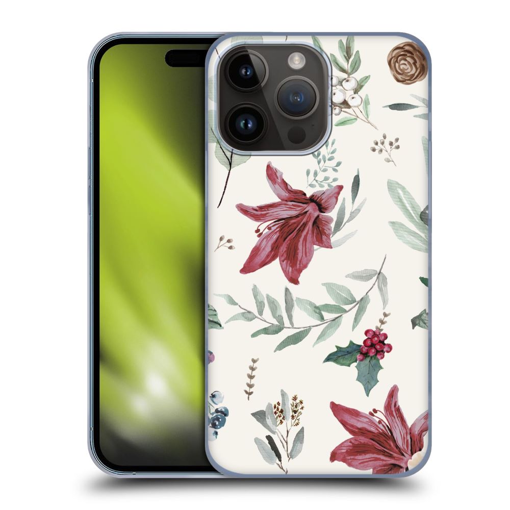 ANIS ILLUSTRATION アニス - Floral Pattern / Christmas Eucalyptus ハード case / Apple iPhoneケース 【公式 / オフィシャル】