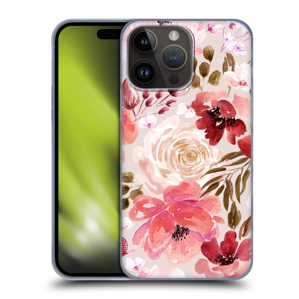 ANIS ILLUSTRATION アニス Floral Pattern Light Red ハード case 公式 オフィシャル