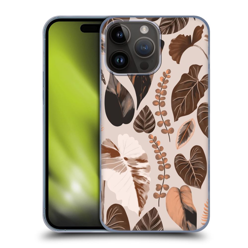 ANIS ILLUSTRATION - Floral And Leaves / Leaves Earth Tones Pattern ハード case