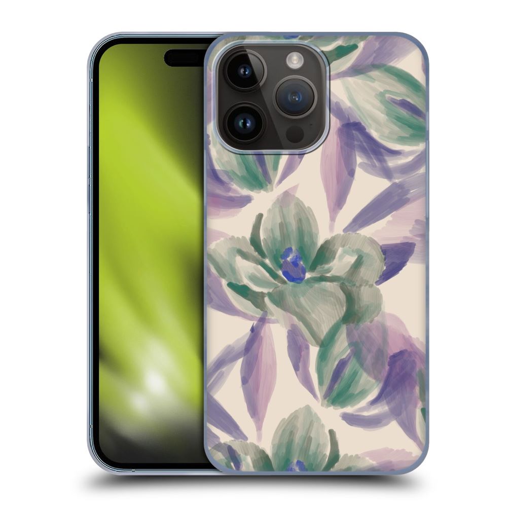 ANIS ILLUSTRATION - Floral And Leaves / Magnolias Paint Purple ハード case