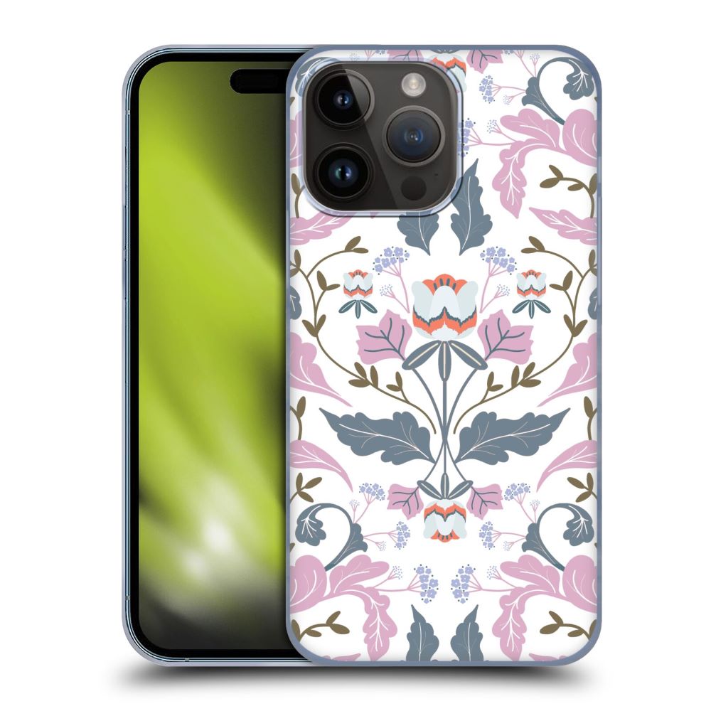 ANIS ILLUSTRATION アニス - Floral And Leaves / Victorian Mirrored Pink ハード case / Apple iPhoneケース 【公式 / オフィシャル】