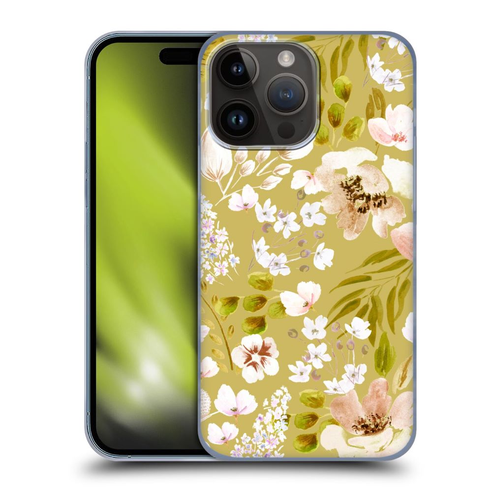 ANIS ILLUSTRATION アニス - Floral And Leaves / Watercolor White Flowers ハード case / Apple iPhoneケース 【公式 / オフィシャル】