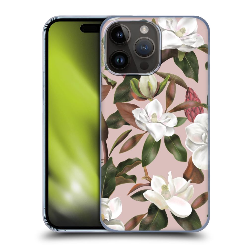 ANIS ILLUSTRATION - Magnolias / Pattern Light Pink ハード case