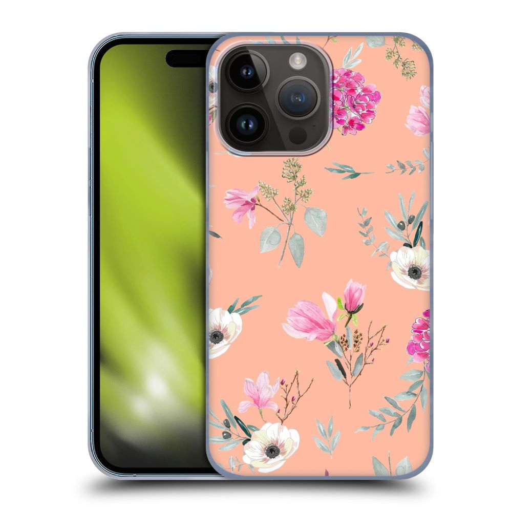 ANIS ILLUSTRATION - Flower Pattern 2 / Peach ハード case