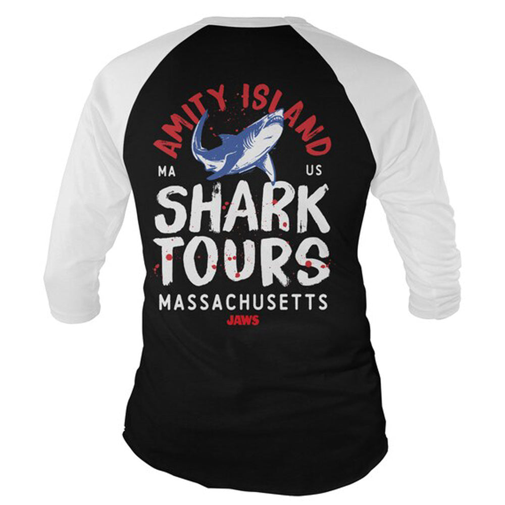 
                  
                    JAWS ジョーズ - Island Shark Tours / ラグラン七分袖 / バックプリントあり / Tシャツ / メンズ
                  
                