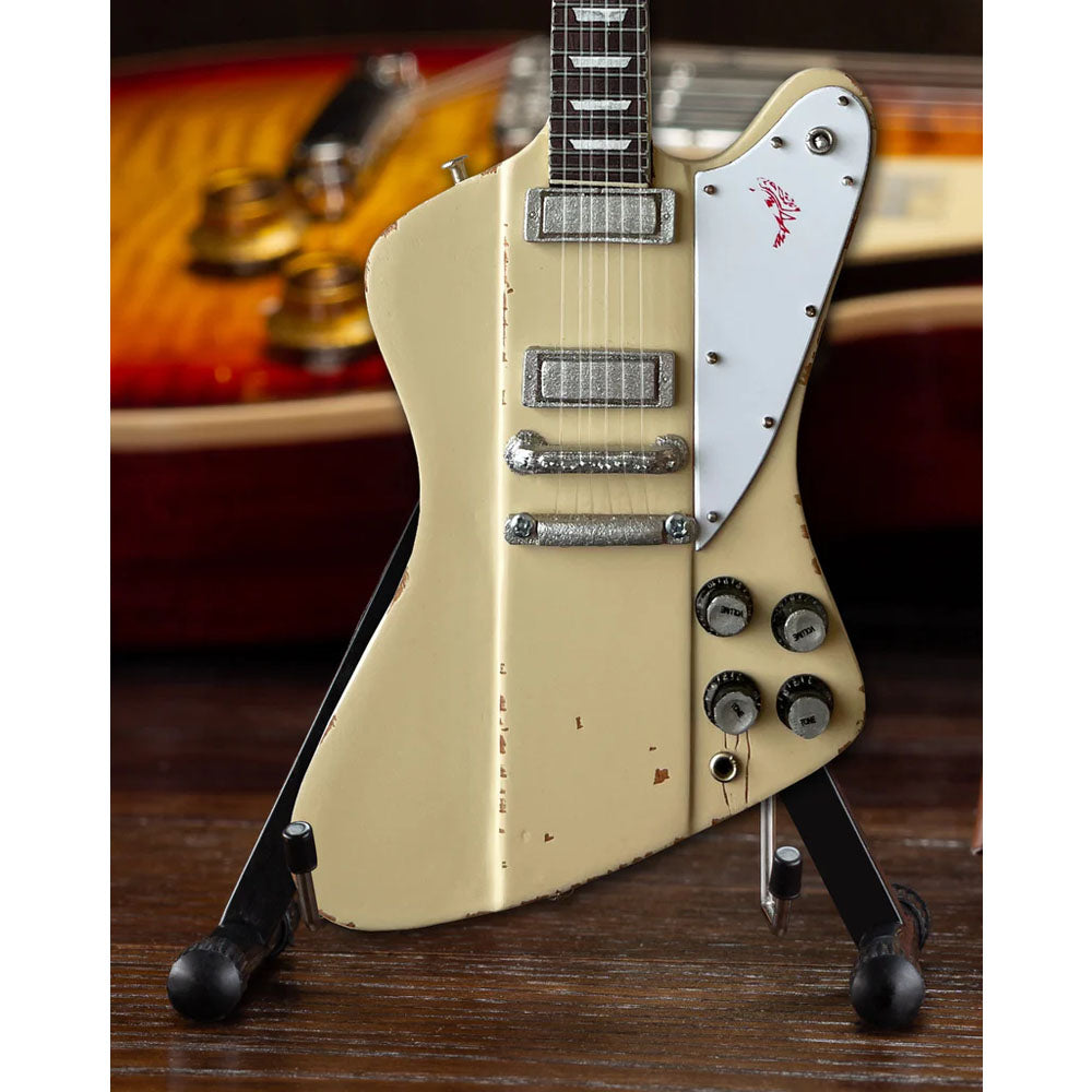 
                  
                    JOHNNY WINTER ジョニーウィンター (追悼10周年 ) - 1964 Gibson Firebird V Polaris White / ミニチュア楽器 【公式 / オフィシャル】
                  
                