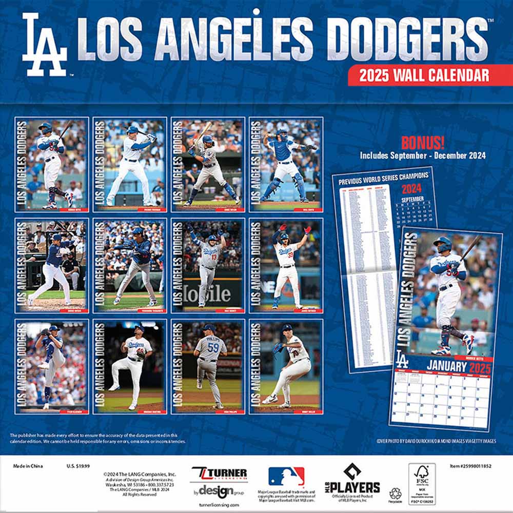 
                  
                    LOS ANGELES DODGERS（MLB） ロサンゼルスドジャース - 2025年カレンダー / 輸入盤 / カレンダー・ダイアリー 【公式 / オフィシャル】
                  
                