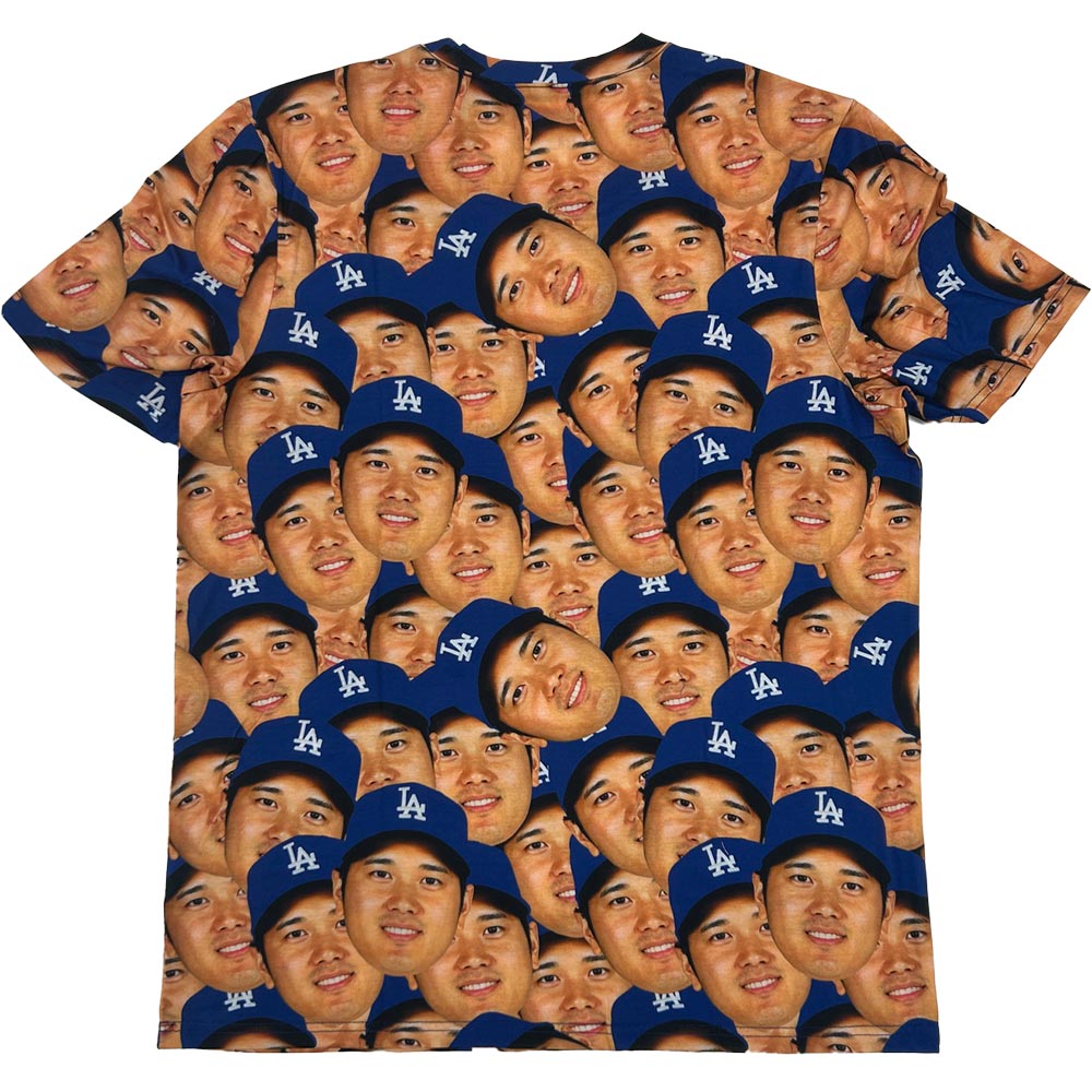 SHOHEI OHTANI 大谷翔平 - MLB公式 LOS ANGELES DODGERS FACE SUBLIMATED / 限定 / Tシャツ / メンズ 【公式 / オフィシャル】