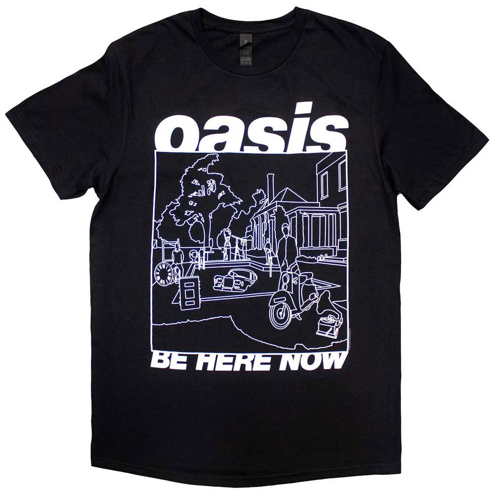 【予約商品】 OASIS オアシス (再結成ツアー2025 ) - Be Here Now Line Drawing / Tシャツ / メンズ 【公式 / オフィシャル】