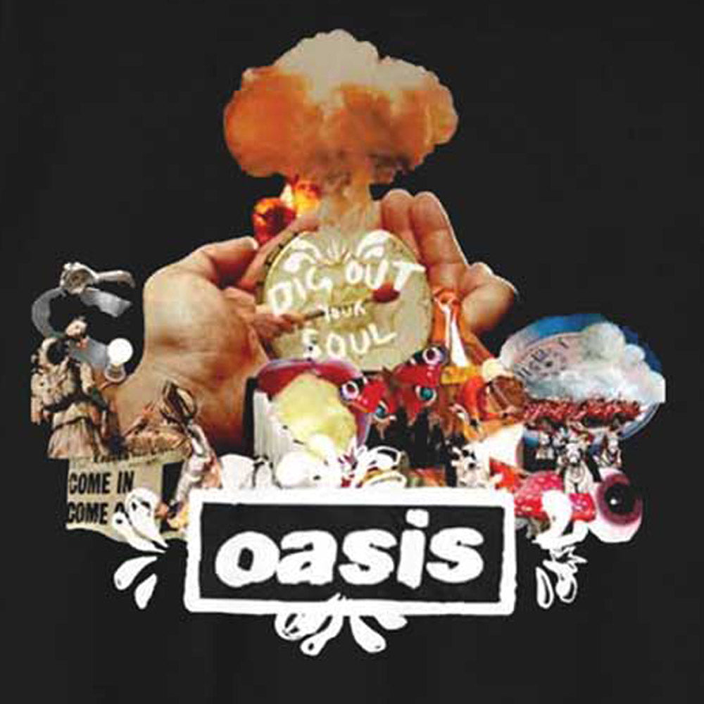 OASIS オアシス (2025 10月 来日 記念 ) - Atomic Collage / Tシャツ / メンズ 【公式 / オフィシャル】