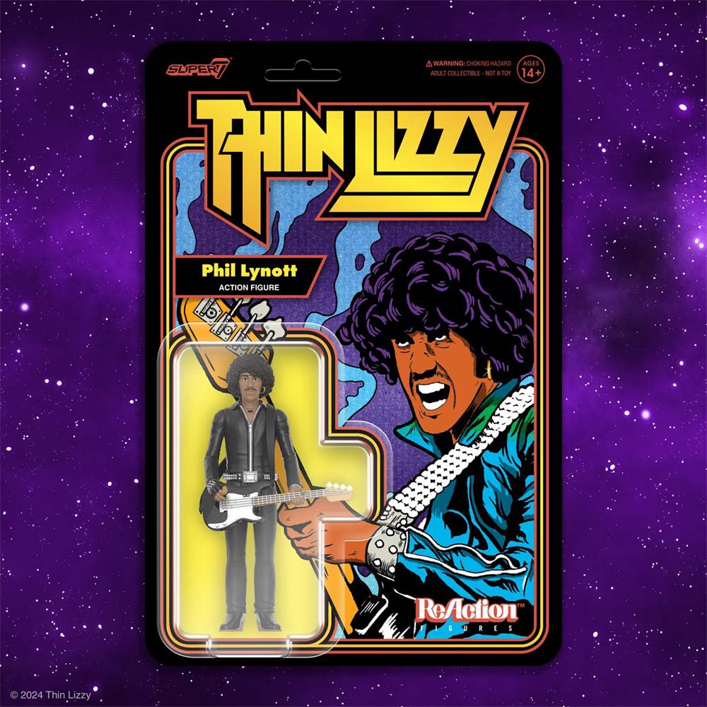 
                  
                    THIN LIZZY シンリジィ (結成 55周年 ) - Phil Lynott Black Leather 3 3/4-Inch ReAction Figure / フィギュア・人形
                  
                