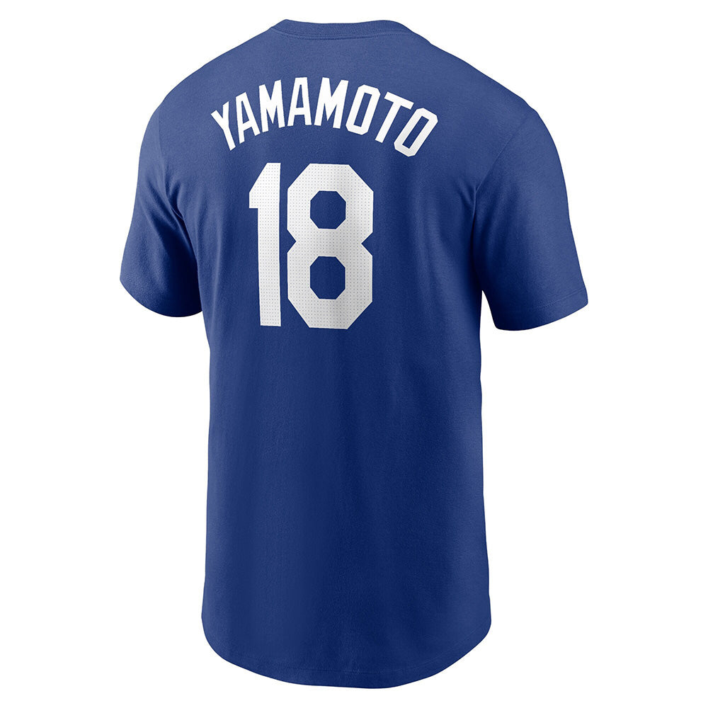 
                  
                    YOSHINOBU YAMAMOTO 山本由伸 - NIKE LOS ANGELES DODGERS ネーム&ナンバー / 限定 / バックプリントあり / Tシャツ / メンズ 【公式 / オフィシャル】
                  
                