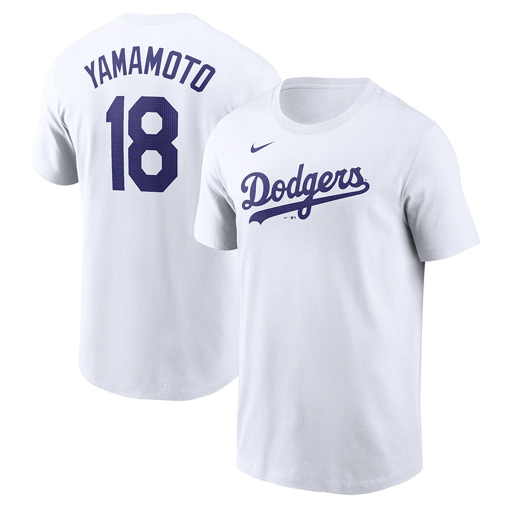 
                  
                    YOSHINOBU YAMAMOTO 山本由伸 - NIKE LOS ANGELES DODGERS ネーム&ナンバー / 限定 / バックプリントあり / Tシャツ / メンズ 【公式 / オフィシャル】
                  
                