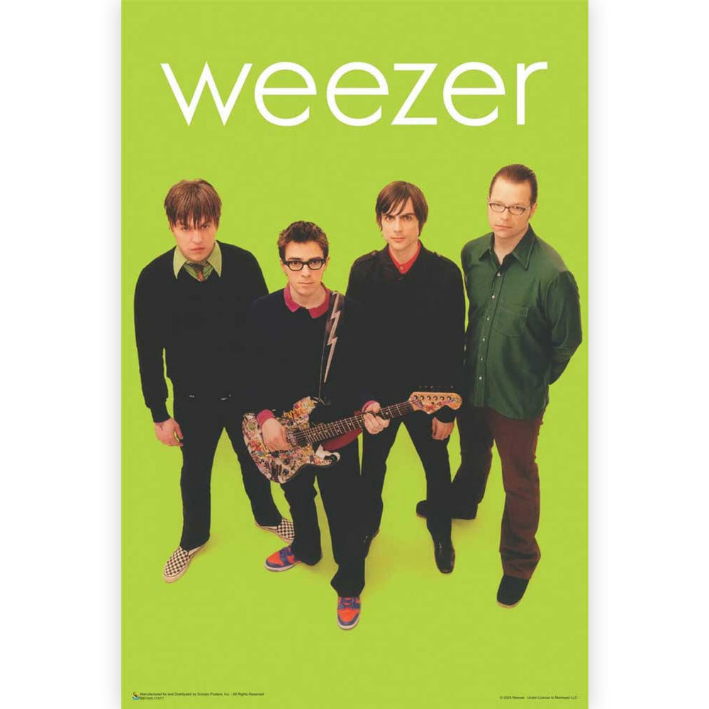 WEEZER ウィーザー (2025年 1月 来日 ) - Green / ポスター 【公式 / オフィシャル】