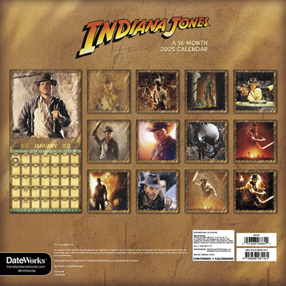 
                  
                    INDIANA JONES インディジョーンズ - CALENDAR 2025 / カレンダー・ダイアリー 【公式 / オフィシャル】
                  
                