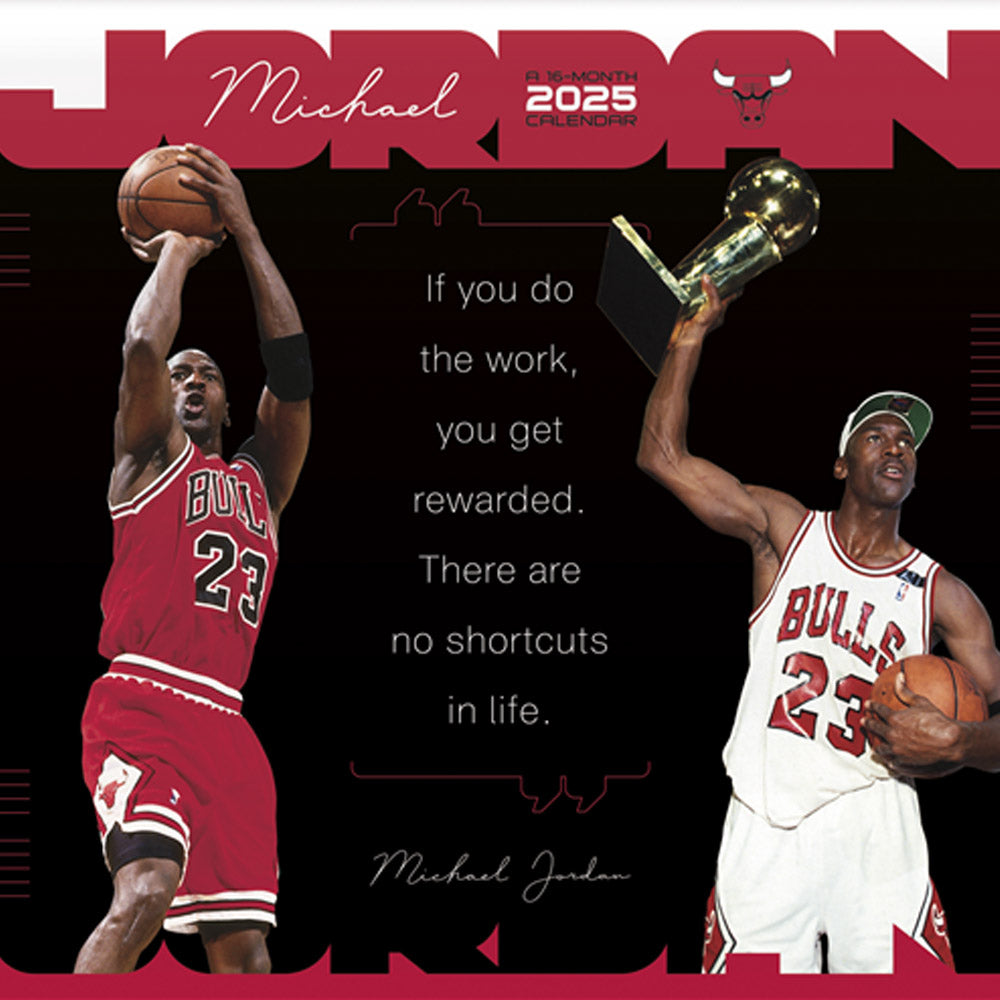 CHICAGO BULLS（NBA） シカゴブルズ - Michael Jordan CALENDAR 2025 / カレンダー・ダイアリー 【公式 / オフィシャル】