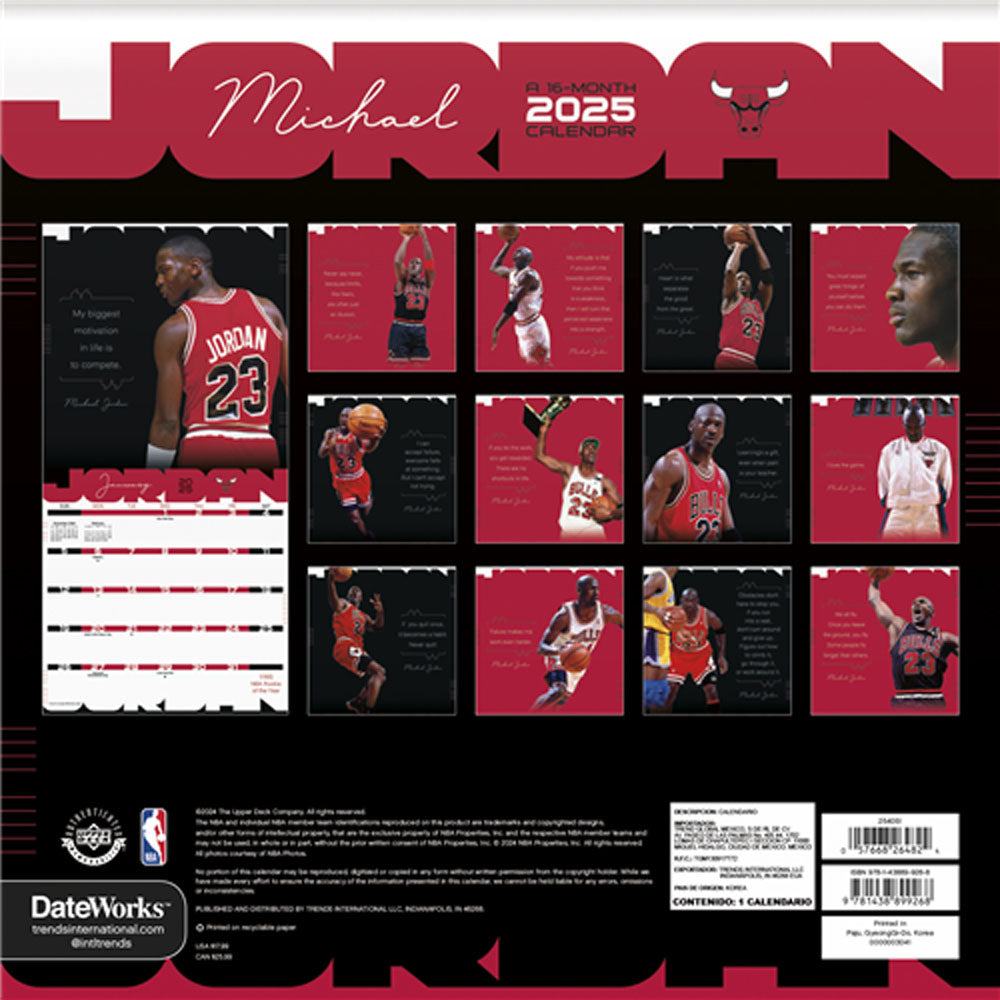 
                  
                    CHICAGO BULLS（NBA） シカゴブルズ - Michael Jordan CALENDAR 2025 / カレンダー・ダイアリー 【公式 / オフィシャル】
                  
                