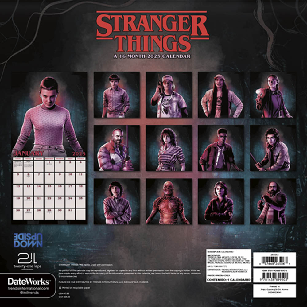 
                  
                    STRANGER THINGS ストレンジャー・シングス (シーズン5 撮影開始 ) - CALENDAR 2025 / カレンダー・ダイアリー 【公式 / オフィシャル】
                  
                