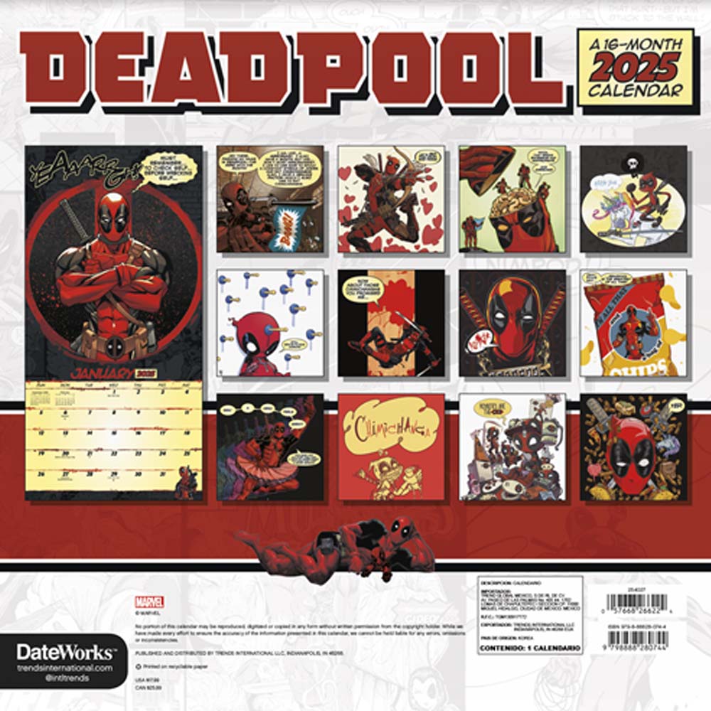 
                  
                    DEADPOOL デッドプール (新作 公開記念 ) - CALENDAR 2025 / カレンダー・ダイアリー 【公式 / オフィシャル】
                  
                