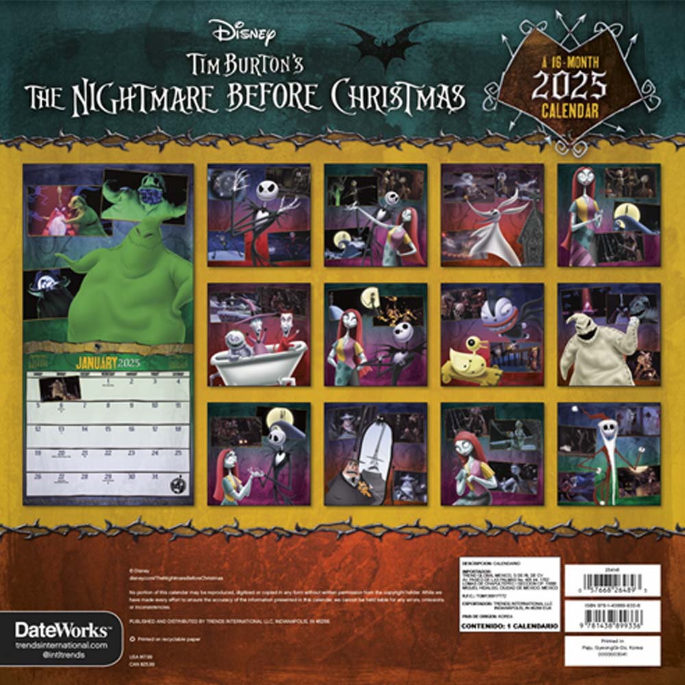 
                  
                    NIGHTMARE BEFORE CHRISTMAS ナイトメアー・ビフォア・クリスマス - CALENDAR 2025 / カレンダー・ダイアリー 【公式 / オフィシャル】
                  
                