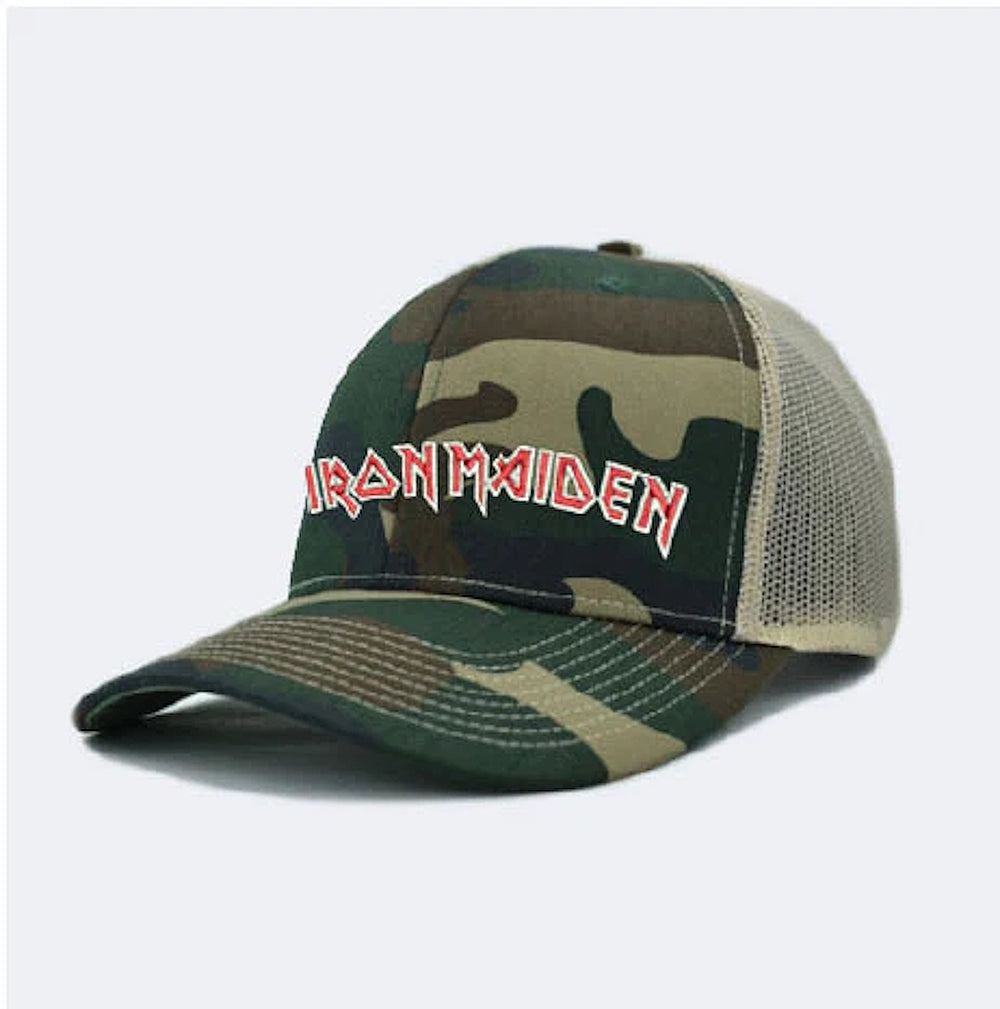 IRON MAIDEN アイアンメイデン (9月 来日 ) - Camo / Trucker cap / キャップ / メンズ 【公式 / オフィシャル】