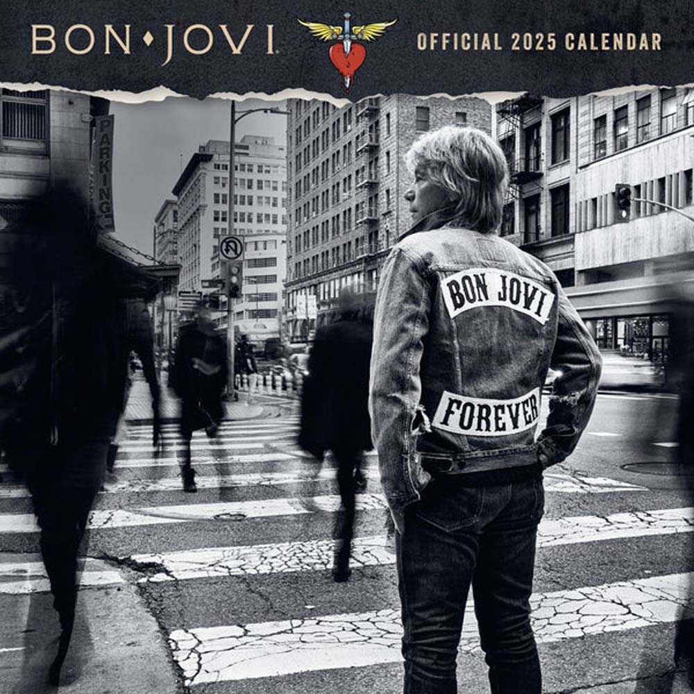 【予約商品】 BON JOVI ボンジョヴィ - 2025 SQUARE CALENDAR / カレンダー・ダイアリー 【公式 / オフィシャル】