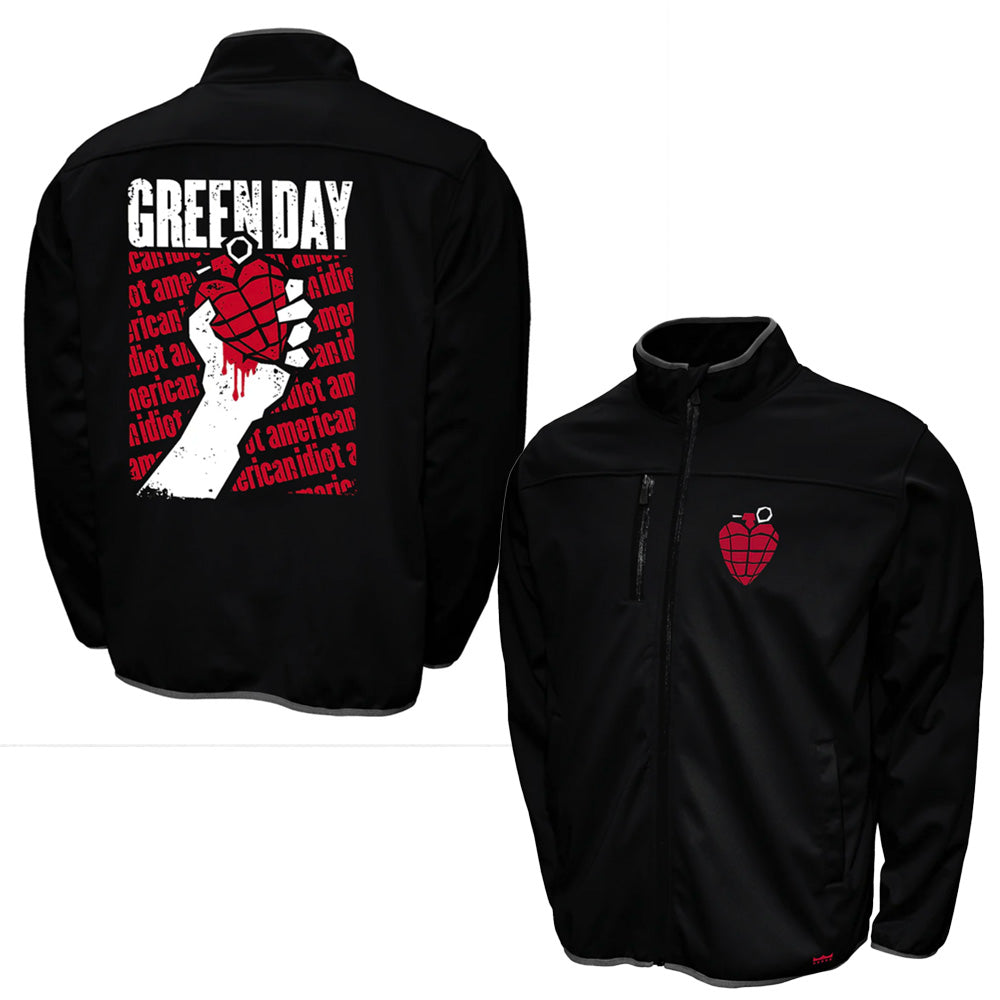 GREEN DAY グリーンデイ (2025年 2月 来日 ) - Green Day / Softshell Jacket / バックプリントあり / アウター / メンズ 【公式 / オフィシャル】