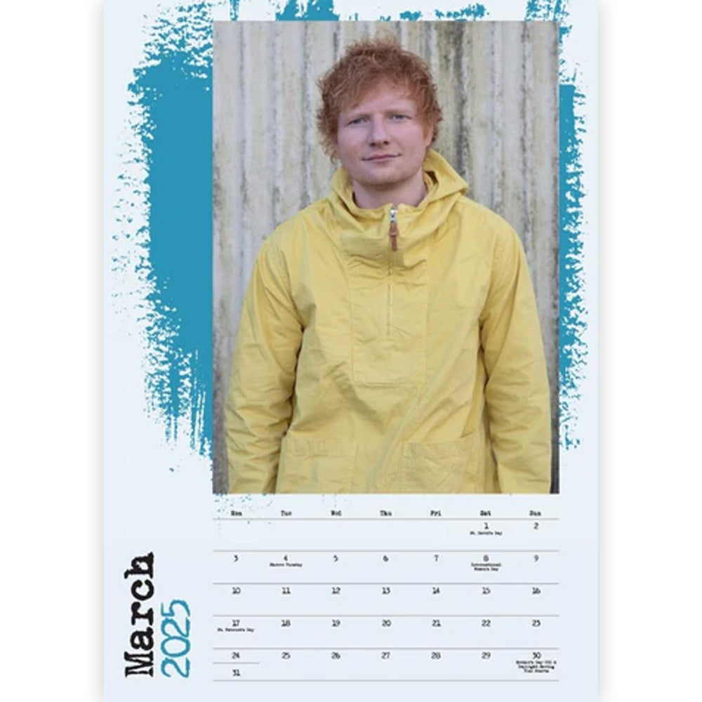 ED SHEERAN エドシーラン - 2025 A3 CALENDAR / カレンダー・ダイアリー 【公式 / オフィシャル】