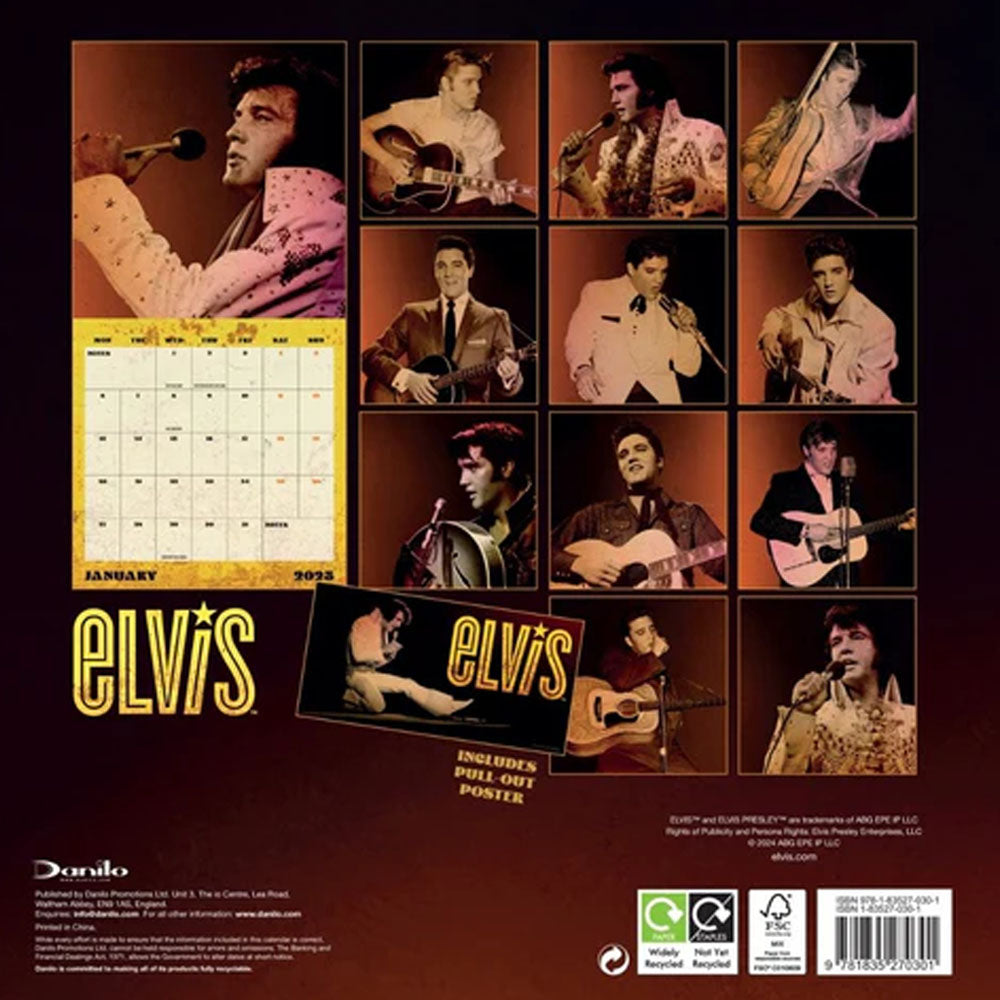 
                  
                    【予約商品】 ELVIS PRESLEY エルヴィスプレスリー - 2025 SQUARE CALENDAR / カレンダー・ダイアリー 【公式 / オフィシャル】
                  
                