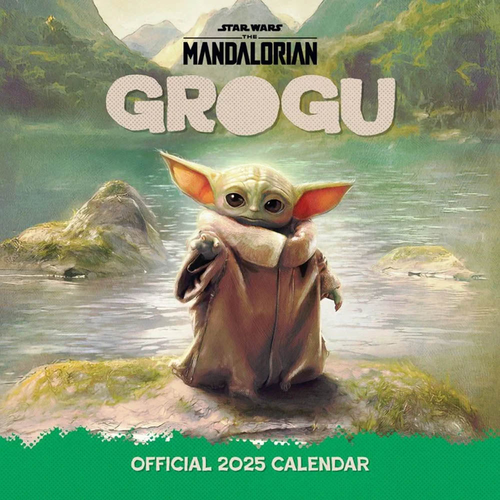 【予約商品】 STAR WARS スターウォーズ (「エピソード1」 25周年 ) - THE MANDALORIAN GROGU 2025 SQUARE CALENDAR / カレンダー・ダイアリー 【公式 / オフィシャル】