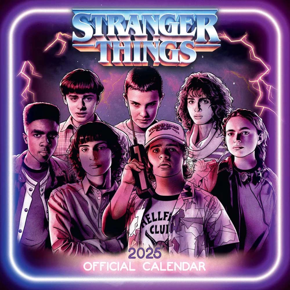 STRANGER THINGS ストレンジャー・シングス (シーズン5 2025年配信決定 ) - 2025 SQUARE CALENDAR / カレンダー・ダイアリー 【公式 / オフィシャル】